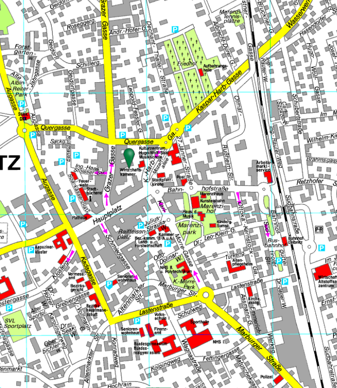 Lageplan WIFI Leibnitz | WKO Regionalstelle Südsteiermark Lageplan WIFI Leibnitz/ WKO Regionalstelle Südsteiermark